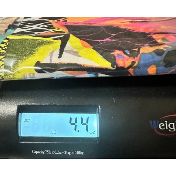 MOST Womens Shirt Top Tank Blouse Multicolor Side Zip Geometric Fits Small - Picture 7 of 7